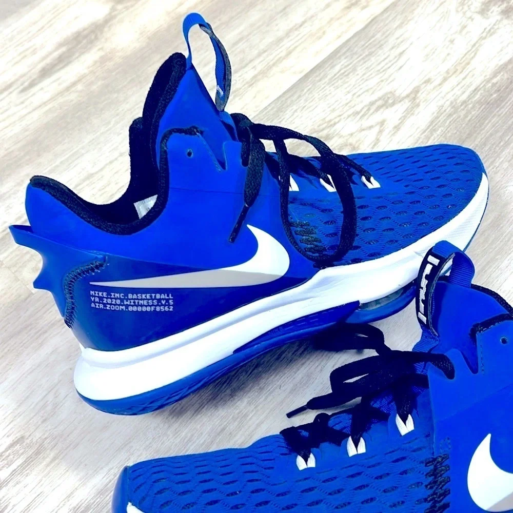 Nike‎ LeBron Witness 5 ‘Game Royal’ Blue White CQ9380-400 | Zoom Air Basketball